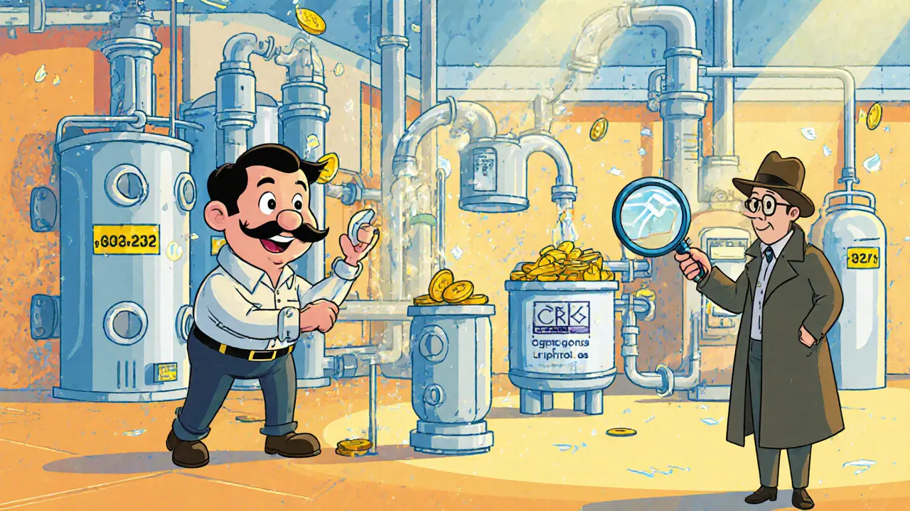 Cartoon factory creates pair contracts and pumps concentrated liquidity into golden tanks.