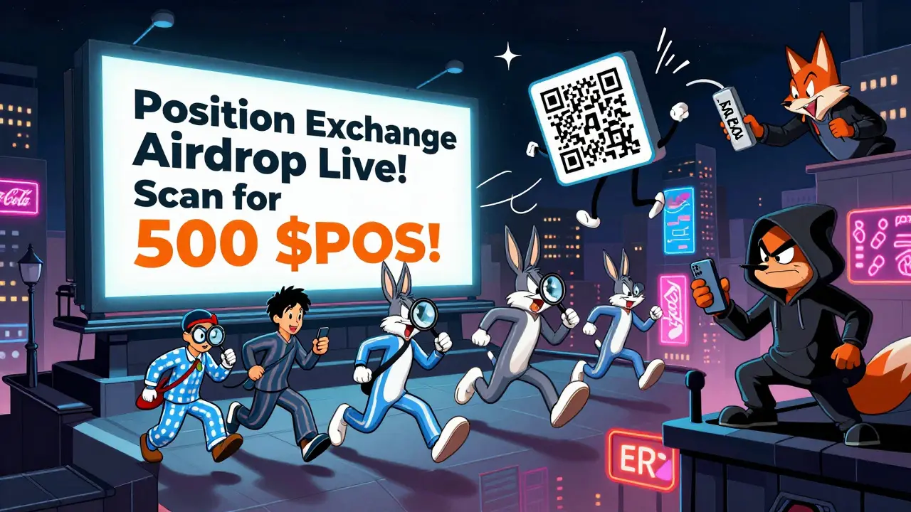 Position Exchange Times Square Billboard Airdrop: Scam Alert and What Really Happened