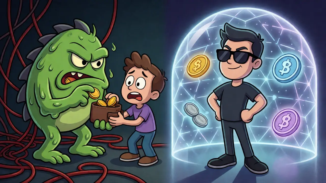 Gas fee monster blocked by ZK proof shield